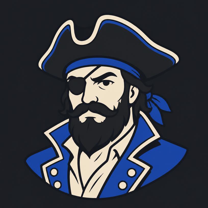 Pirate Captain character illustration