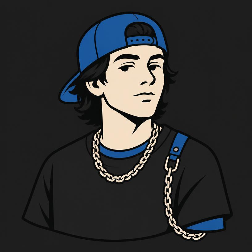 ’90s Skater character illustration